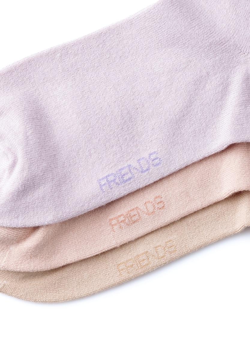 Women's fine gauge low cut bamboo socks, 3-pack