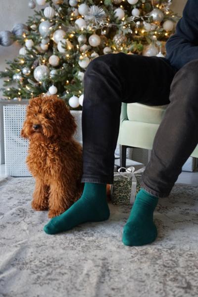Men's bamboo socks with extra gentle top