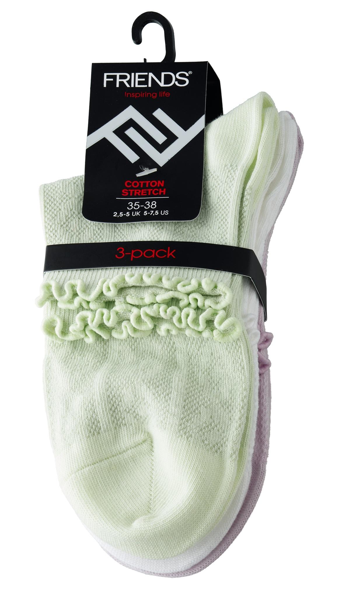 Женские носки до щиколотки с сетчатым узором, 3 пары