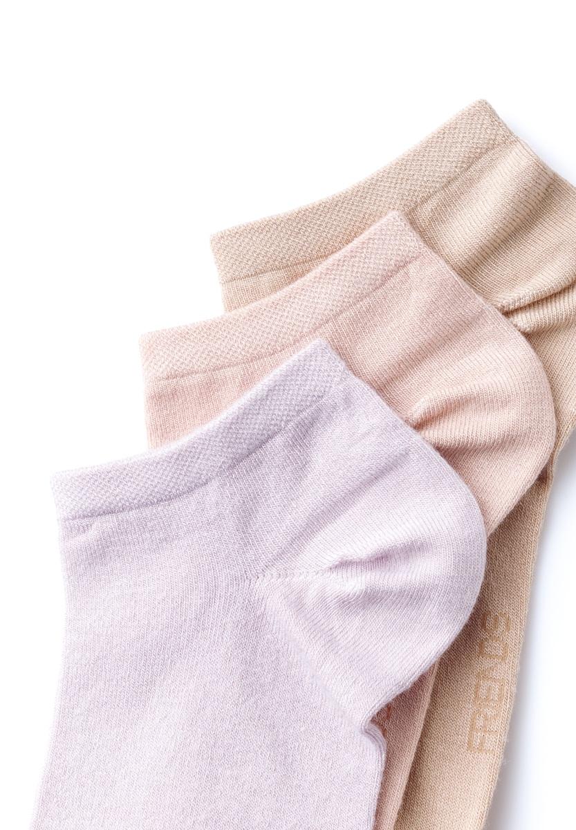 Women's fine gauge low cut bamboo socks, 3-pack
